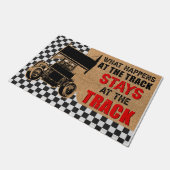 Wat gebeurt er op het spoor? deurmat (Schuin)