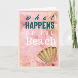 Wat Gebeurt Er Op Het Strand Kustvriendschap Humor Kaart