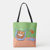 Wat gebeurt er? tote bag (Achterkant)