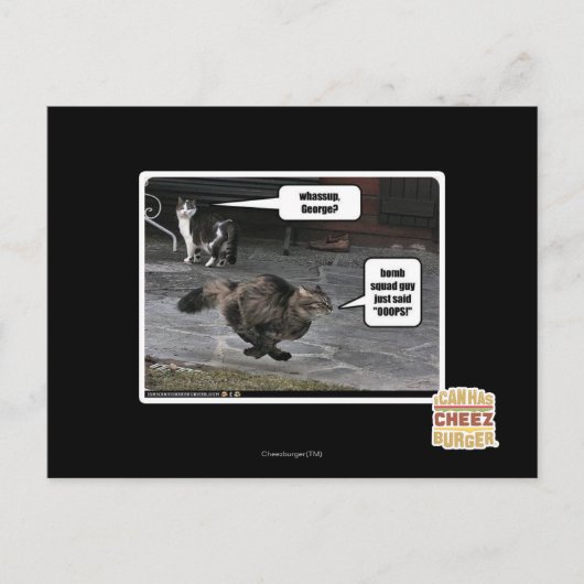 Wat, George? Briefkaart (Voorkant)