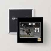 Wat, George? Vierkante Button 5,1 Cm (Voorkant /achterkant)