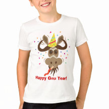 Wat Gnu Stuff_Partier Gnu_Happy Gnu Year!