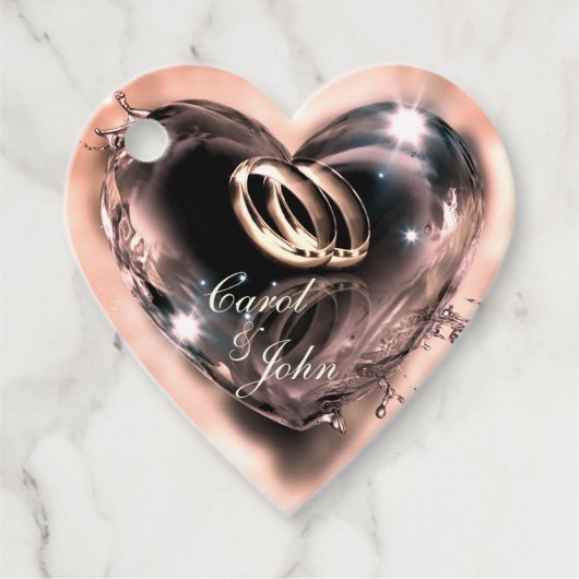 Wat God heeft samengesteld bruiloft (zilver) Bedankjes Labels (Voorkant)