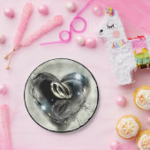 Wat God heeft samengesteld bruiloft (zilver) Papieren Bordje (Feest)