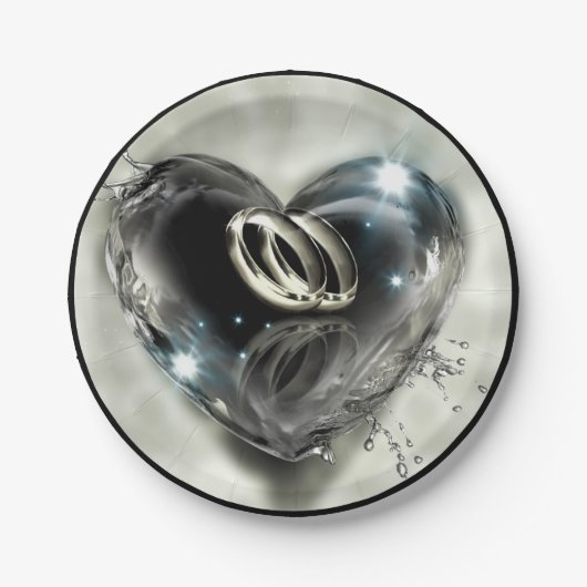 Wat God heeft samengesteld bruiloft (zilver) Papieren Bordje (Voorkant)