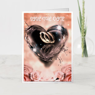 Wat God heeft samengesteld Pink Save the Date Folie Wenskaart