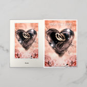 Wat God heeft samengesteld Pink Save the Date Folie Wenskaart (Buiten Laag)