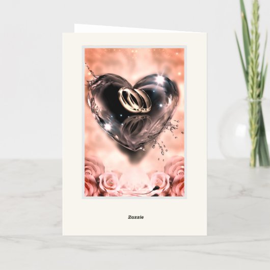 Wat God heeft samengesteld Pink Save the Date Folie Wenskaart (Achterkant)