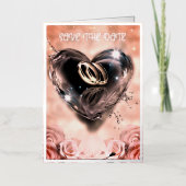 Wat God heeft samengesteld Pink Save the Date Folie Wenskaart (Voorkant)