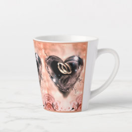 Wat God heeft samengesteld (roze roos) Latte Mok