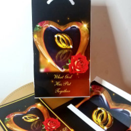 Wat God heeft samengesteld uitnodiging (goud & zwa