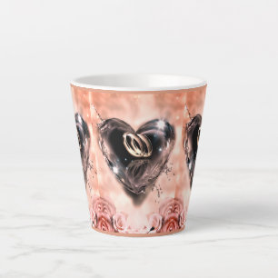Wat God Samen Heeft Gebracht (Roze Roos) Latte Mok