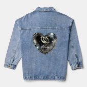 "Wat God Samen Heeft Gebracht" Trouwen Denim Jacket (Achterkant)