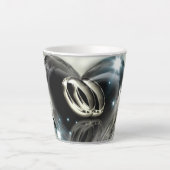 Wat God Samen Voegt Bruiloft  (Zilver) Latte Mok (Voorkant)