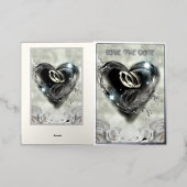 Wat God Samenvoegt Bewaar De Datum Folie Wenskaart (Buiten Laag)