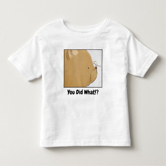 Wat heb je gedaan? kinder shirts (Voorkant)