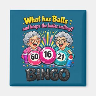 Wat heeft en houdt de dames lachend grappige bingo magneet