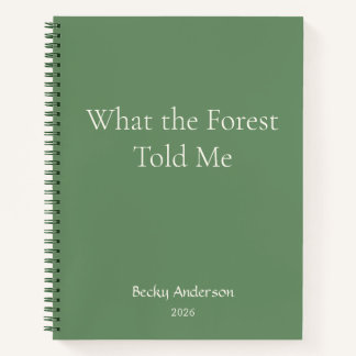 Wat het bos vertelde, Natuur Notities, Naam, Groen Notitieboek