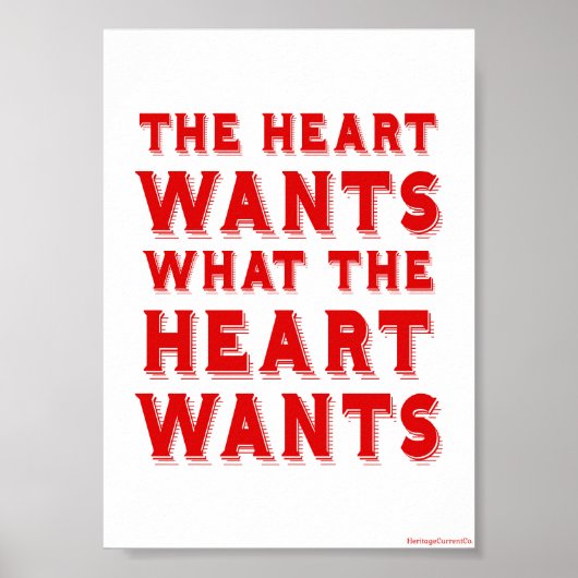 Wat het hart wil poster (Voorkant)