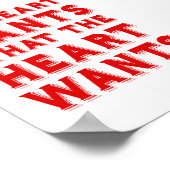 Wat het hart wil poster (Hoek)