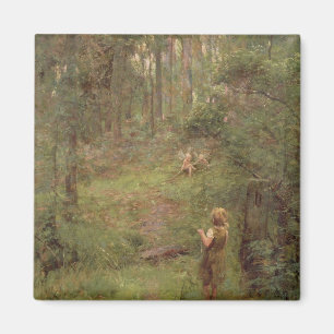 Wat het kleine meisje zag in de Struik, 1904 Magneet