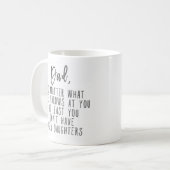 Wat het leven je ook aandoet koffiemok (Voorkant links)