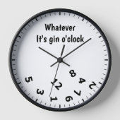 Wat het ook is Gin O'clock Funny Alcohol Drink (Voorkant)