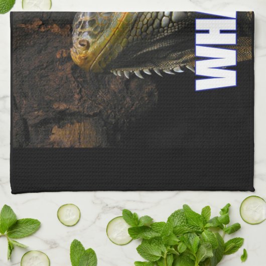 Wat? Iguana Theedoek (Gevouwen)