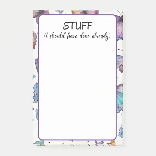 Wat ik al had moeten doen post-it® notes (Voorkant)