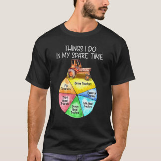 Wat ik doe in mijn reservetijd de Tractors boer va T-shirt