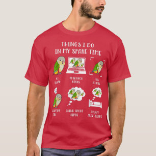 Wat ik doe in mijn Spare Time Parrot Chubby Pineap T-shirt