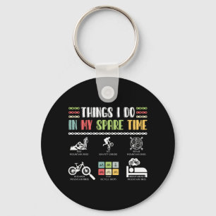 Wat ik doe in mijn vrije tijd - MTB Mountain Bike Sleutelhanger