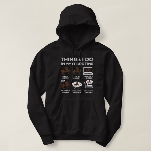 Wat ik doe in m'n reservelapest. hoodie (Design voorkant)
