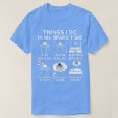 Wat ik doe in m'n reservetijd, schoppen. t-shirt (Design voorkant)