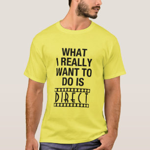 Wat ik echt wil doen is direct, geel T-shirt