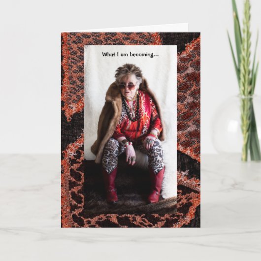 Wat ik een grappige groet word kaart (Voorkant)