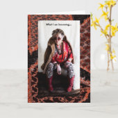 Wat ik een grappige groet word kaart (Gele Bloem)