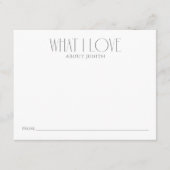 Wat ik hou van aandenken advieskaart (Voorkant)