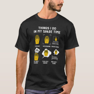 Wat ik in mijn vrije tijd doe, ga kruipen t-shirt