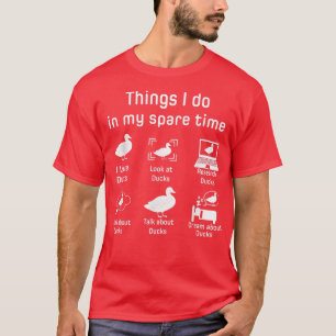 Wat ik in mijn vrije tijd doe, is gek op een klote t-shirt