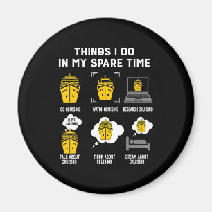 Wat ik in mijn vrije tijd doe, is grappig magneet