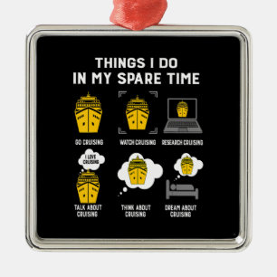 Wat ik in mijn vrije tijd doe, is grappig metalen ornament