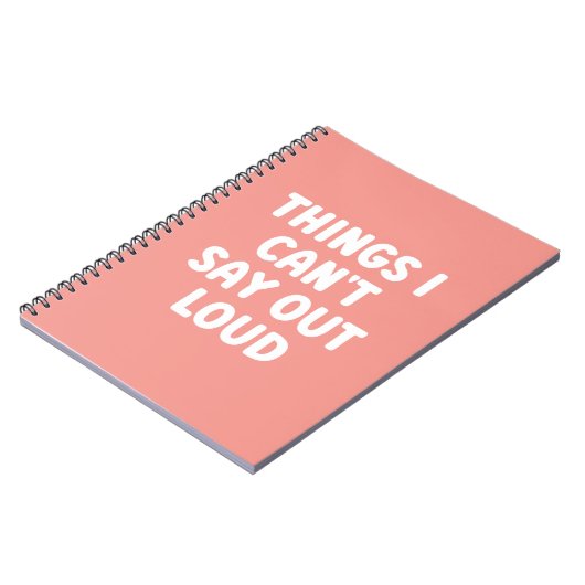 Wat ik niet luid kan zeggen - grappig Notitieboek (Linkerzijde)