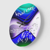 Wat ik ook ben, laat Abstract blauw Grote Klok (Hoek)