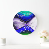 Wat ik ook ben, laat Abstract blauw Grote Klok (Huis)