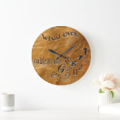 Wat ik ook ben, Late Leather Clock Grote Klok (Huis)