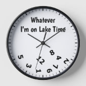 Wat ik ook ben op Lake Time Clock (Voorkant)