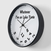 Wat ik ook ben op Lake Time Clock (Hoek)