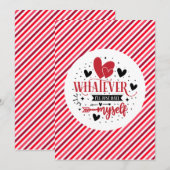 Wat ik ook ga daten met mezelf kaart (Voorkant / Achterkant)