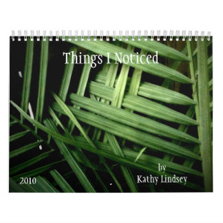 Wat ik opmerkte, door Kathy Lindsey, 2010 Kalender